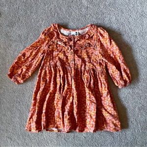 3T Orange Floral Dress by Cotton On